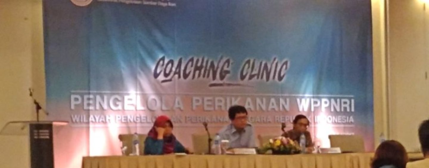 Coaching Clinic Socialization of Fisheries Management Institutions WPP NRI
