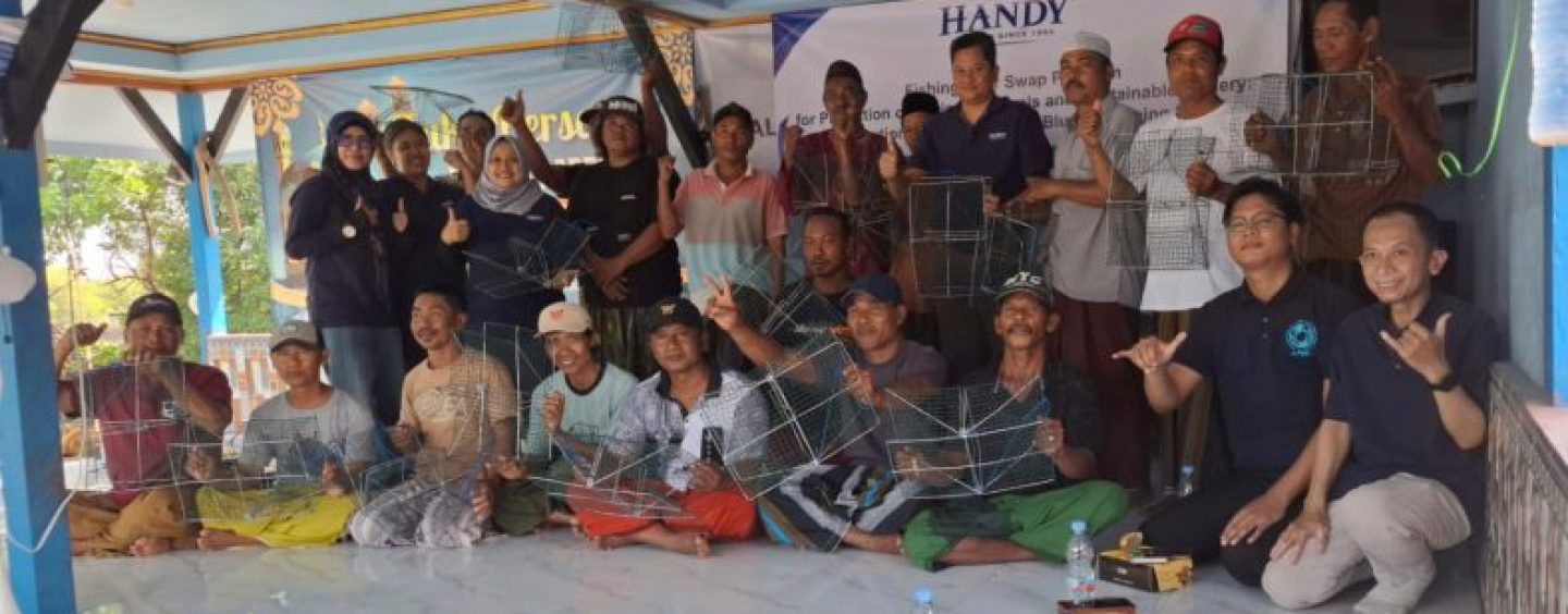 TRO Handy Seafood Inc Continues Crab Pot/Traps Distribution in Kramat Mengare, Gresik to Support Sustainable Blue Swimming Crab Fisheries